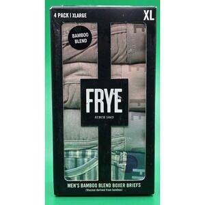 FRYE Bamboo Blend Boxer Briefs - 4 Pack - NWT - XL - Gray Green Tan Shades